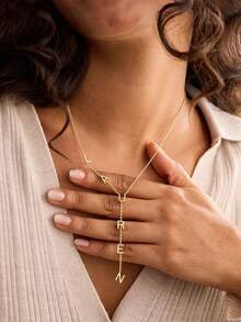 Custom Vertical Name Necklace